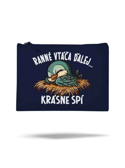 Ranné vtáča spí taštička French Navy