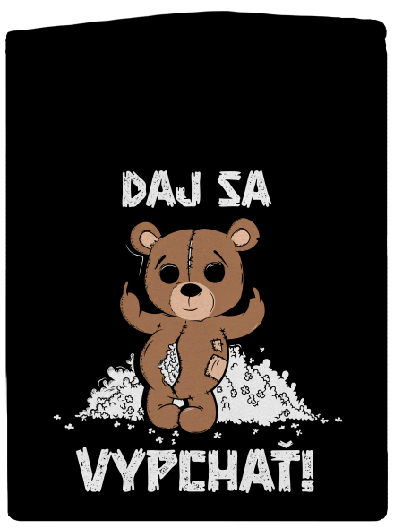 Jdi se vycpat pánska mikina na zips Black