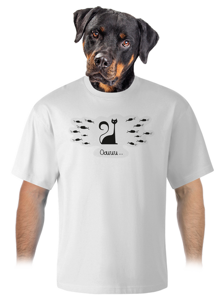 Oouuu unisex tričko oversized White