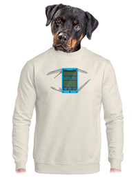 unisex mikina bez kapucne