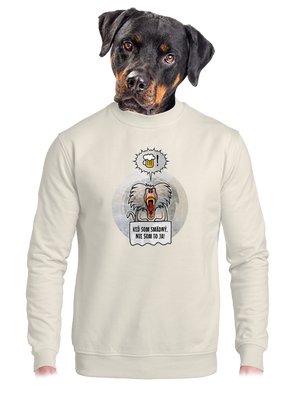 unisex mikina bez kapucne