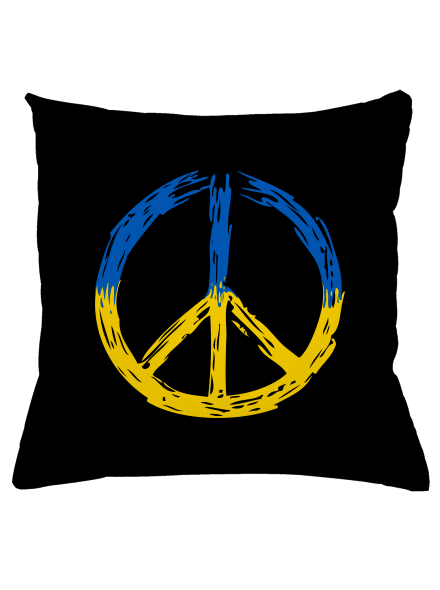 Ukrajina - Peace vankúš Black