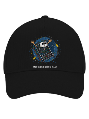 Padá server šiltovka baseballka Black