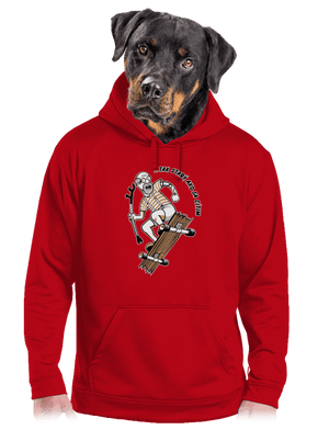 Starý, ako sa cítim pánska mikina klokanka Red