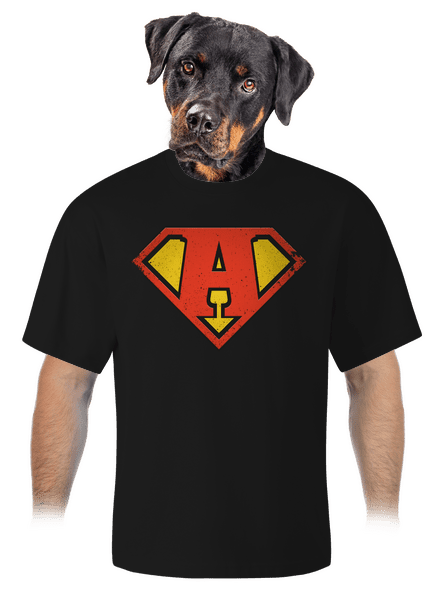 Som superhrdina unisex tričko oversized Black