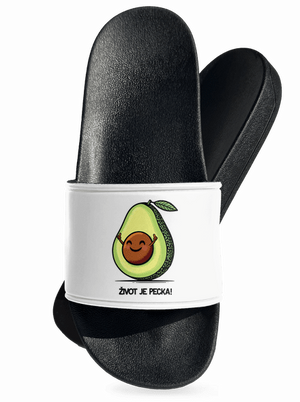 Život je pecka šľapky White