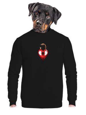 unisex mikina bez kapucne