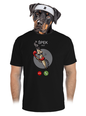 Špek volá pánske športové tričko Black