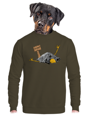 unisex mikina bez kapucne