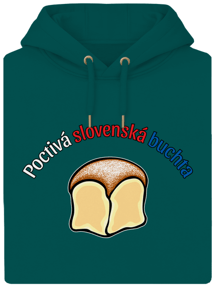 Poctivá buchta a klobása unisex mikina premium Emerald Green