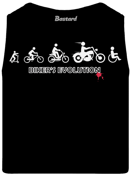 Biker’s Evolution pánske tielko Black
