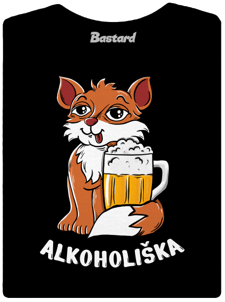  dámske tričko s lemom Black