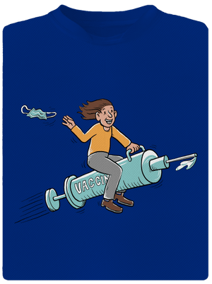 Oslobodenie pánske športové tričko Royal Blue Mal