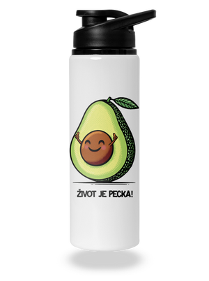 Život je pecka flaša na vodu White