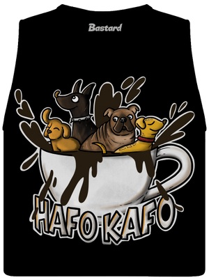 Hafo kafo dámske tielko voľné Black