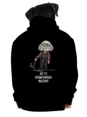 Neklidný - vlastný text pánska mikina na zips Black