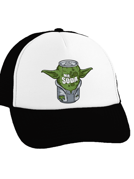 Mr. Sóda šiltovka truckerka Black cap