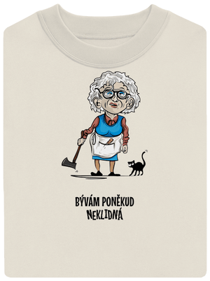 Neklidná - vlastný text unisex mikina bez kapucne Off White