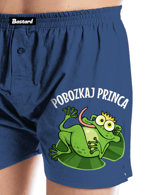 Pobozkaj princeznú a princa pánske trenky Blue