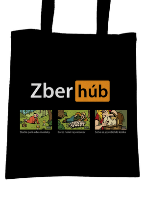 Zber húb taška Black