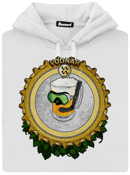 Pivný horoskop: Vodnár dámska mikina klokanka White
