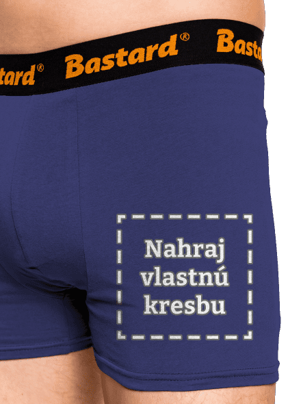 Detské kresby - Nahraj vlastnú boxerky Blue Navy