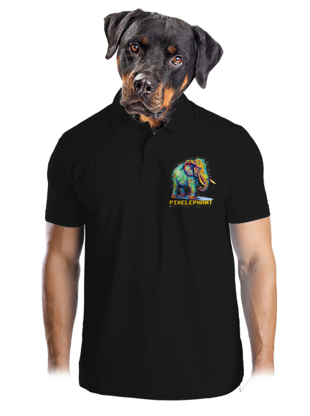 Pixelephant pánska polokošeľa Black