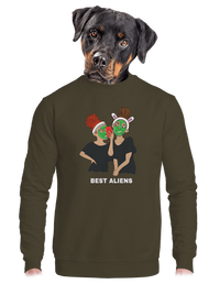 unisex mikina bez kapucne