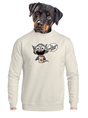 unisex mikina bez kapucne