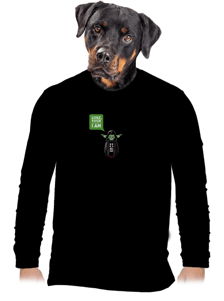 Mr. Yoda: Your grandpa I am pánske dlhý rukáv Black
