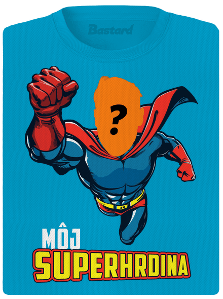 Môj superhrdina dámske športové tričko Blue Atol