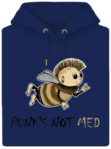 Punks Not Med unisex mikina premium Navy