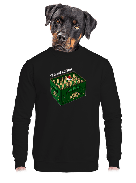 Advent začína unisex mikina bez kapucne Black