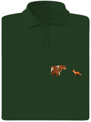 Vůl, pes a vulpes pánska polokošeľa Bottle Green Mal