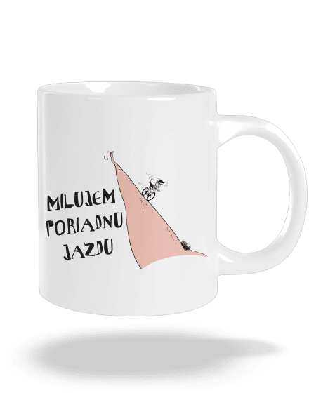 Milujem jazdu veľký hrnček White