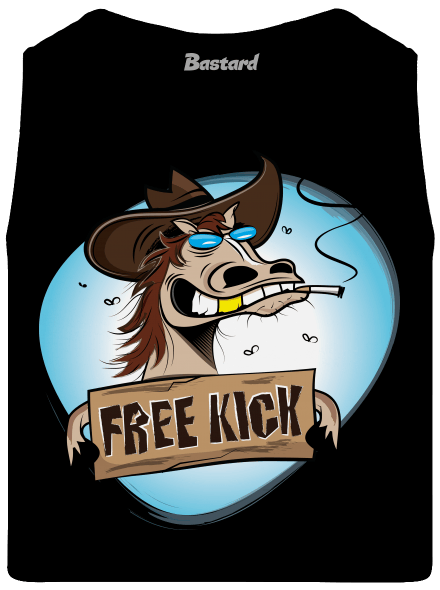 Free kick pánske tielko Black