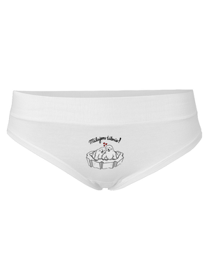 Milujem túlenie dámske nohavičky White