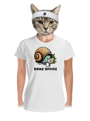 Slimákov home office dámske športové tričko White