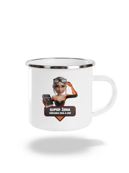 Super mama plecháčik White