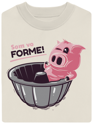 Vo forme unisex mikina bez kapucne Off White