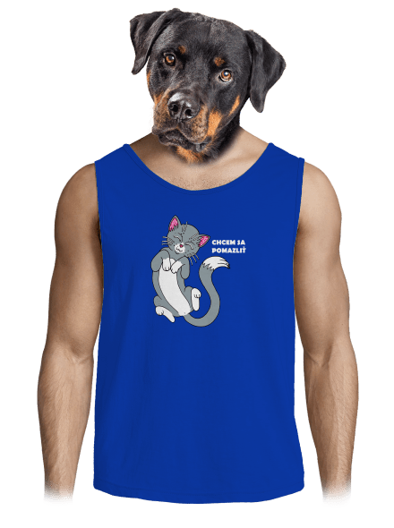 Chcem sa pomazliť pánske tielko Royal Blue