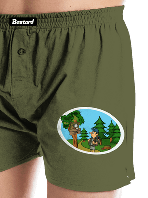 Stretnutie s medveďom pánske trenky Khaki