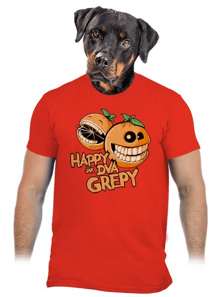 Happy grepy pánske tričko Fiery Red