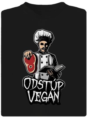 Odstup vegane detské športové tričko Black