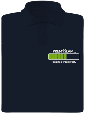 Premýšľam pánska polokošeľa Navy Mal