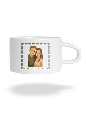 Ghibli efekt z vlastnej fotky hrnček makronka White