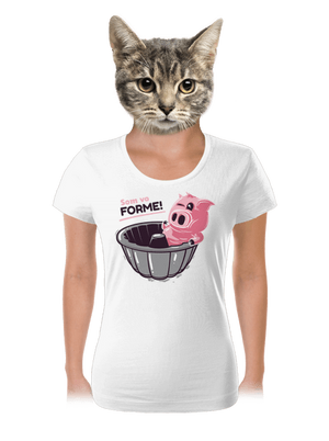 Vo forme dámske tričko White