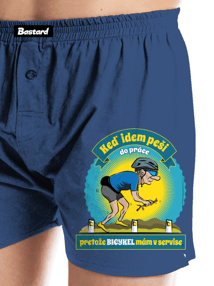 Závislosť na bicykli pánske trenky Blue