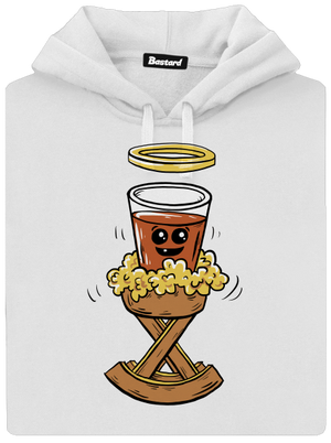 Panáčik v jasličkách dámska mikina klokanka White