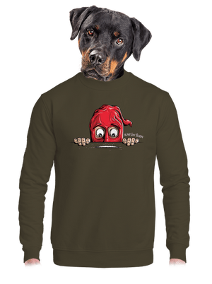 Katův šleh unisex mikina bez kapucne Urban Khaki